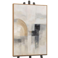 GEMÄLDE Geisterhaftes Licht Schattenfugenrahmen Eichefarben 140x100 cm - Eichefarben, Holz (140/100cm) - YS-art gallery