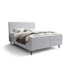 BOXBETT NARA mit Matratze H3, Bonell und Topper 140x200 POSO 110 - Hellgrau, Textil (140/200cm) - Bedante