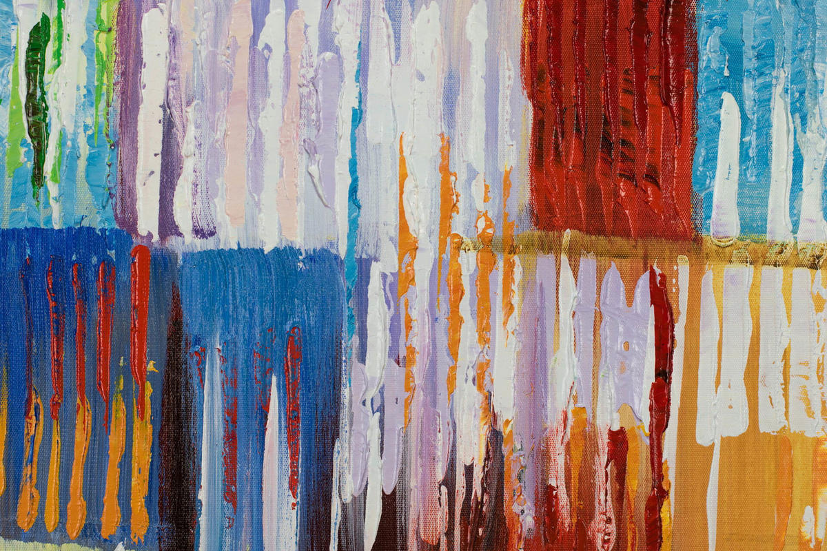 ACRYLBILD HANDGEMALT 60/60 cm - Multicolor, Holz/Textil (60/60cm) - KUNSTLOFT