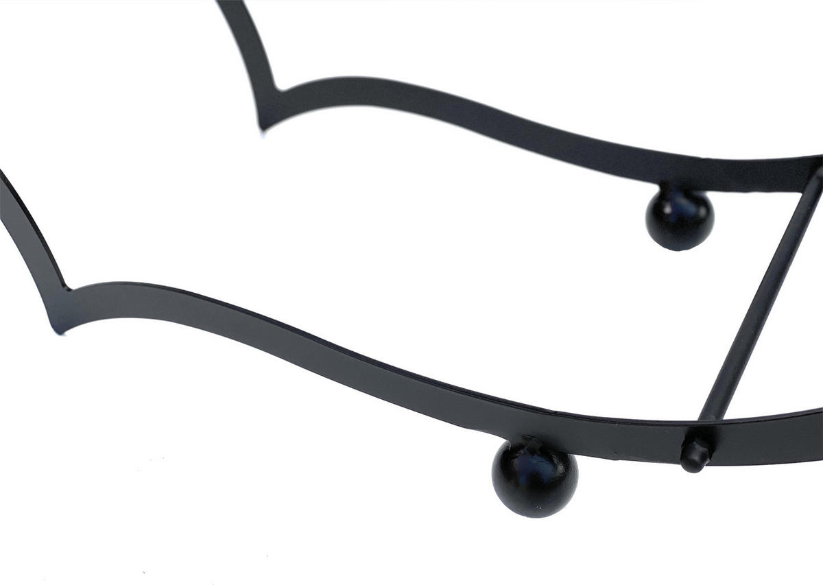 KAMINHOLZREGAL Schwarz Metall Herz 64 cm - Schwarz, Metall (64/58/19cm) - DanDiBo
