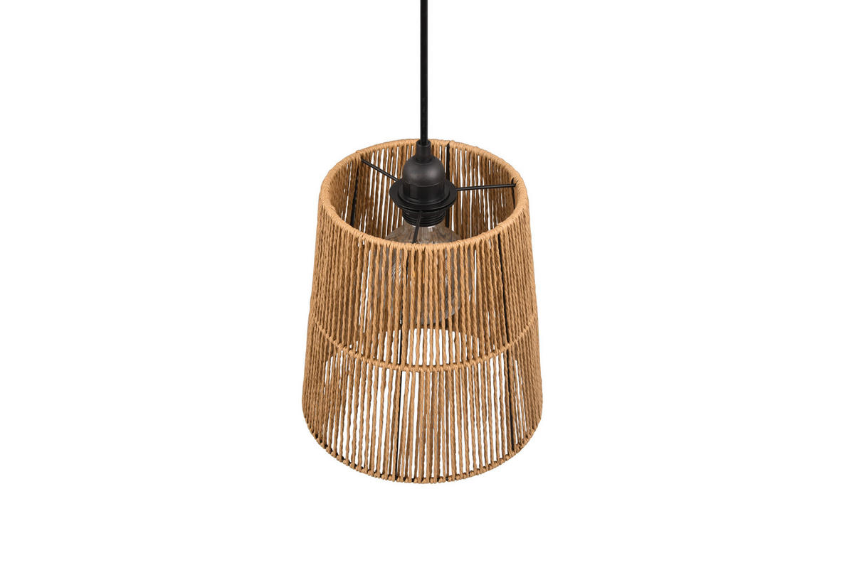 HÄNGELAMPE HOLM - Braun - 24/24/150 cm - Braun, Papier (24/24/150cm) - Trio Leuchten