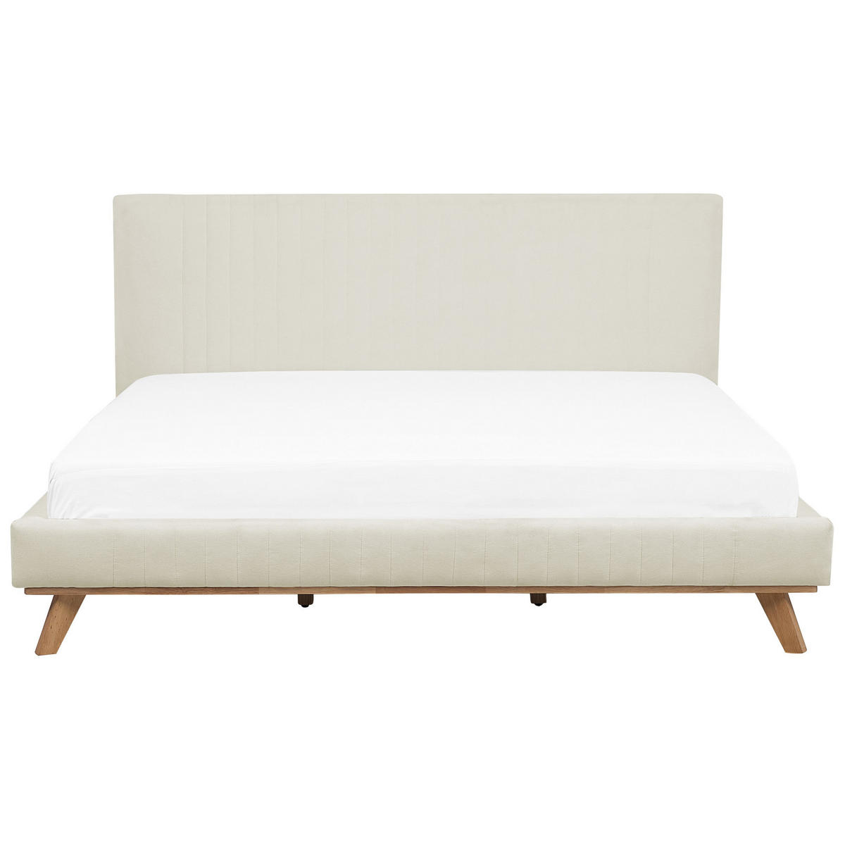 POLSTERBETT mit Lattenrost 180/200 cm Beige Talence - Beige, Textil (180/200cm) - Beliani
