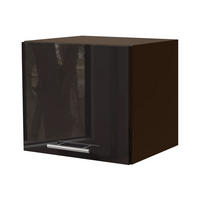 KLAPPHÄNGESCHRANK Essen W4B/40 Schwarz Hochglanz / Lava Matt 40 / 32,5 / 36cm - Schwarz Hochglanz/Dunkelgrau, Holz/Holzwerkstoff (40/36/32.5cm) - Feldmann-Wohnen