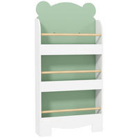 KINDER-BÜCHERREGAL MDF Grün - Grün, Holzwerkstoff (15/110/55cm) - AIYAPLAY