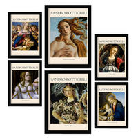 POSTER Set Mit 6 Sandro Boticelli Sammlung A3 & A4 Rahmenlos - Klar, Papier (29/3cm) - Nacnic
