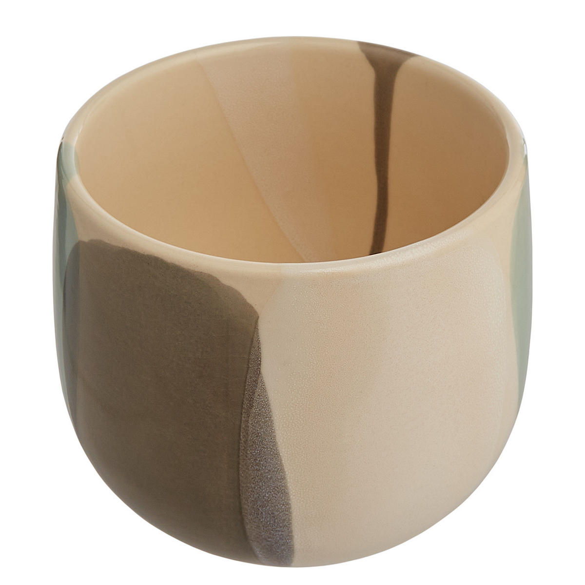 BLUMENÜBERTOPF Sintra - Grau, Keramik (13/11/13cm) - BUTLERS