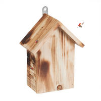 MARIENKÄFERHAUS - Braun, Holz (17/22/10cm) - Relaxdays