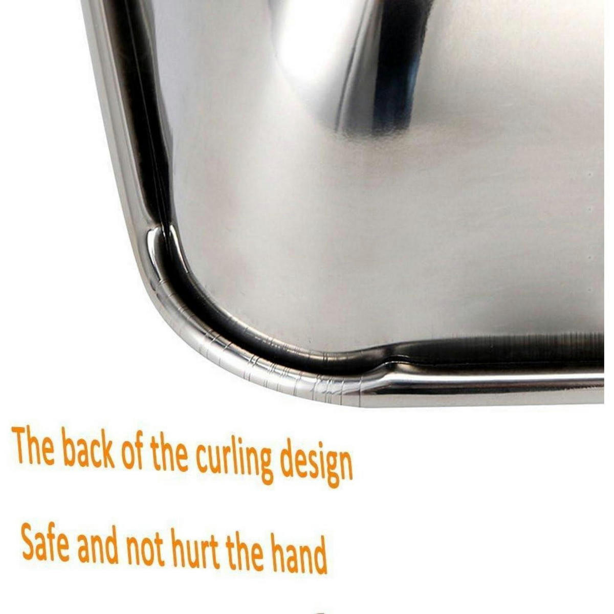 BACKBLECH Edelstahl 24.9 x 30 cm - Silberfarben, Metall (25/6/30cm)