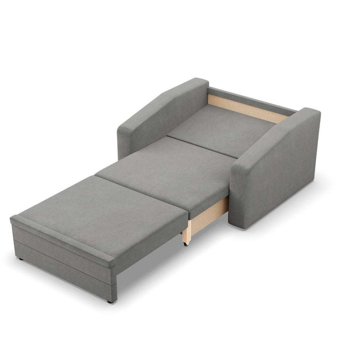 LOUNGESESSEL ORBIT, 90 CM, Hellgrau - Hellgrau, Textil (118/80/87cm)