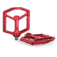 PEDALE CNC-Aluminium ultraflach mit 14 Pins Rot - Rot, Metall (11/1.5/12cm)