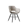 STUHL ZAJA Beige Microfaser - Beige, Textil (57/80/59cm) - KAWOLA