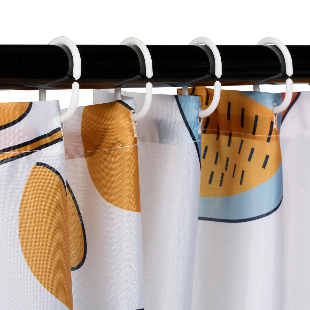 DUSCHVORHANG - Multicolor, Textil (180/0.1cm) - Relaxdays