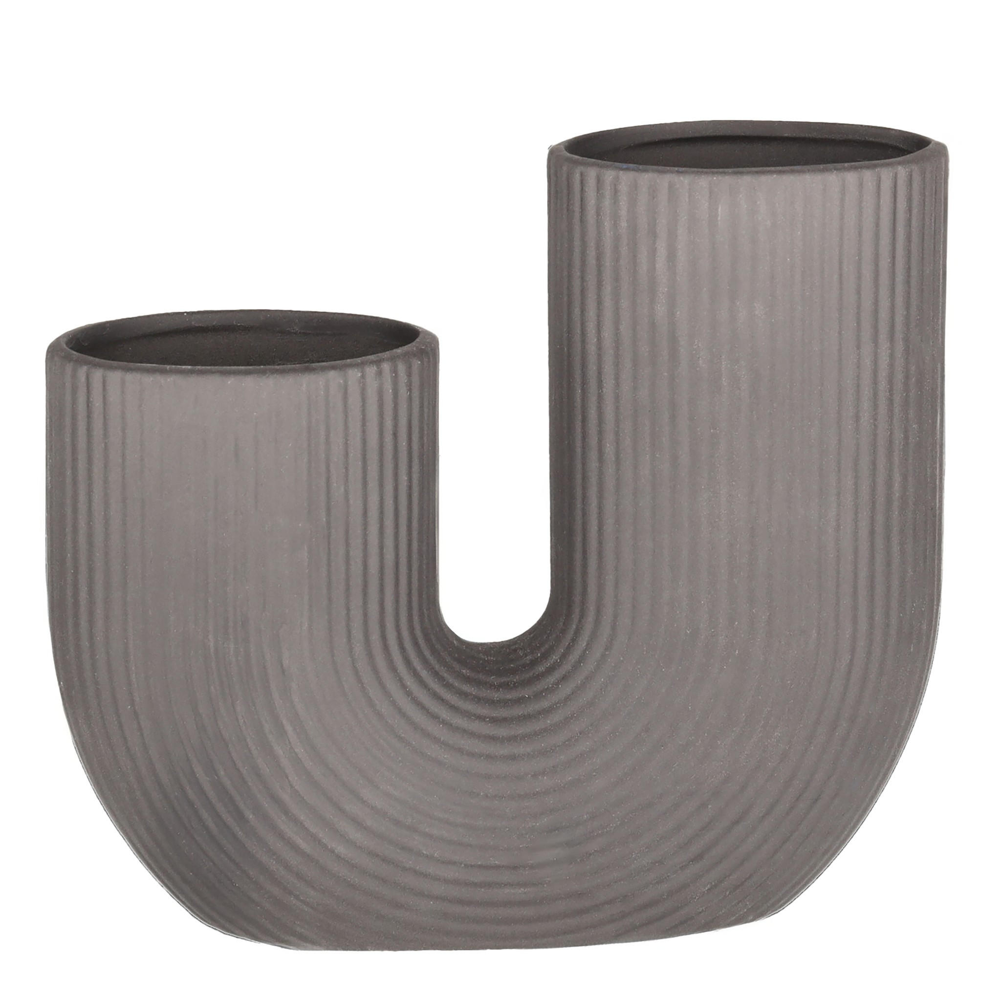 VASE Trilo - Schwarz, Keramik (16cm) - home&you