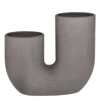 VASE Trilo - Schwarz, Keramik (16cm) - home&you