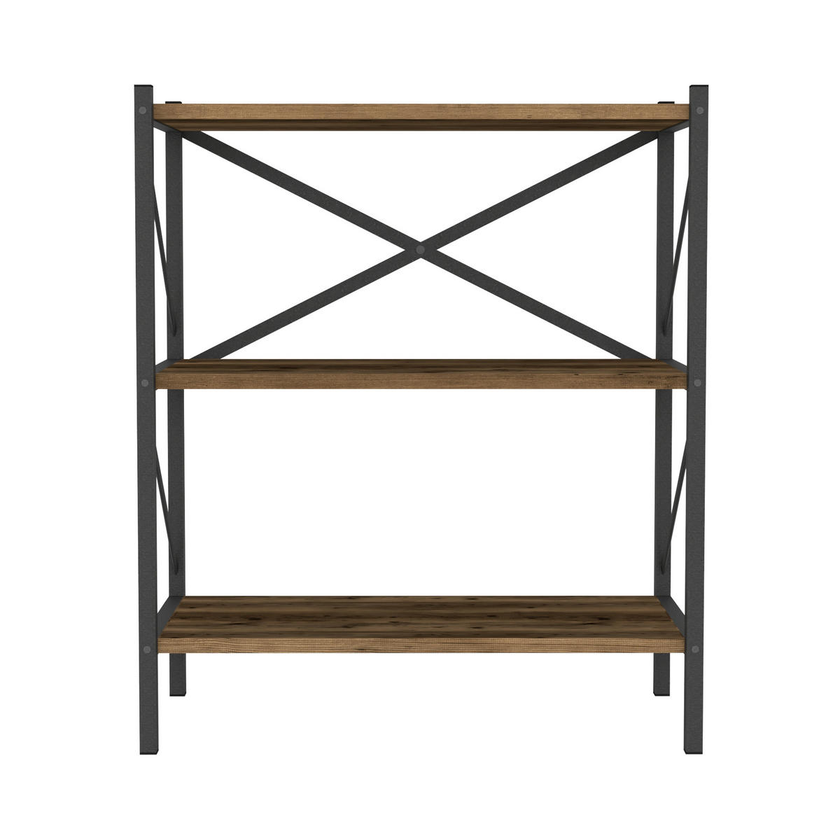 BÜCHERREGAL Vanylven - Braun, Holzwerkstoff (66/85/34cm) - [en.casa]