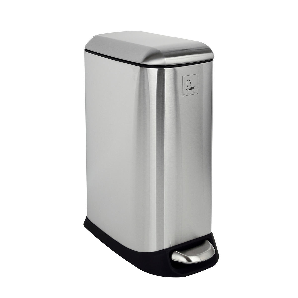 MÜLLEIMER TS12 12L Silber - Silberfarben, Metall (20/47/35cm) - SVITA
