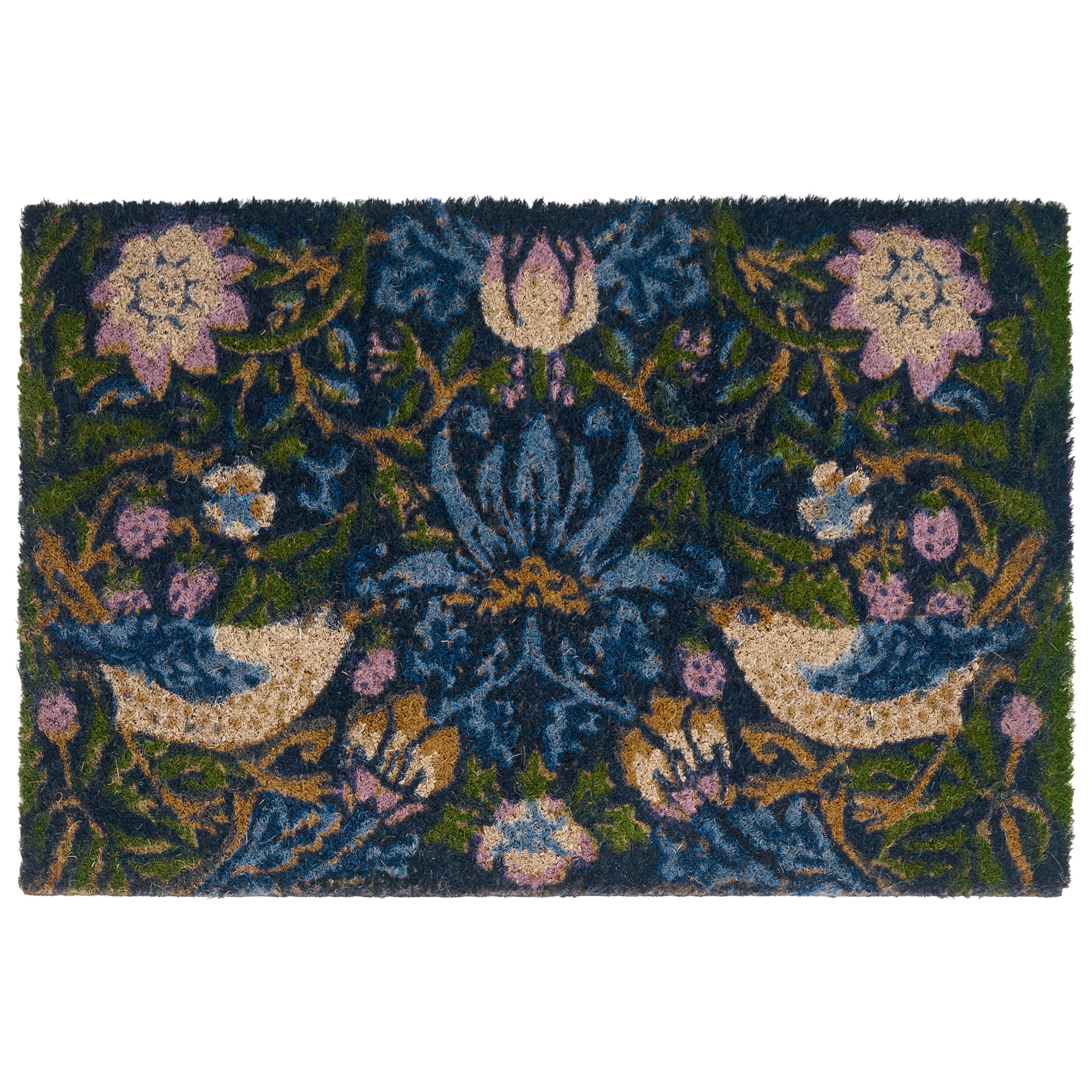 FUSSMATTE Bunt 40/60 cm Kokosfasern Sakesar - Multicolor, Textil (40/60cm) - Beliani