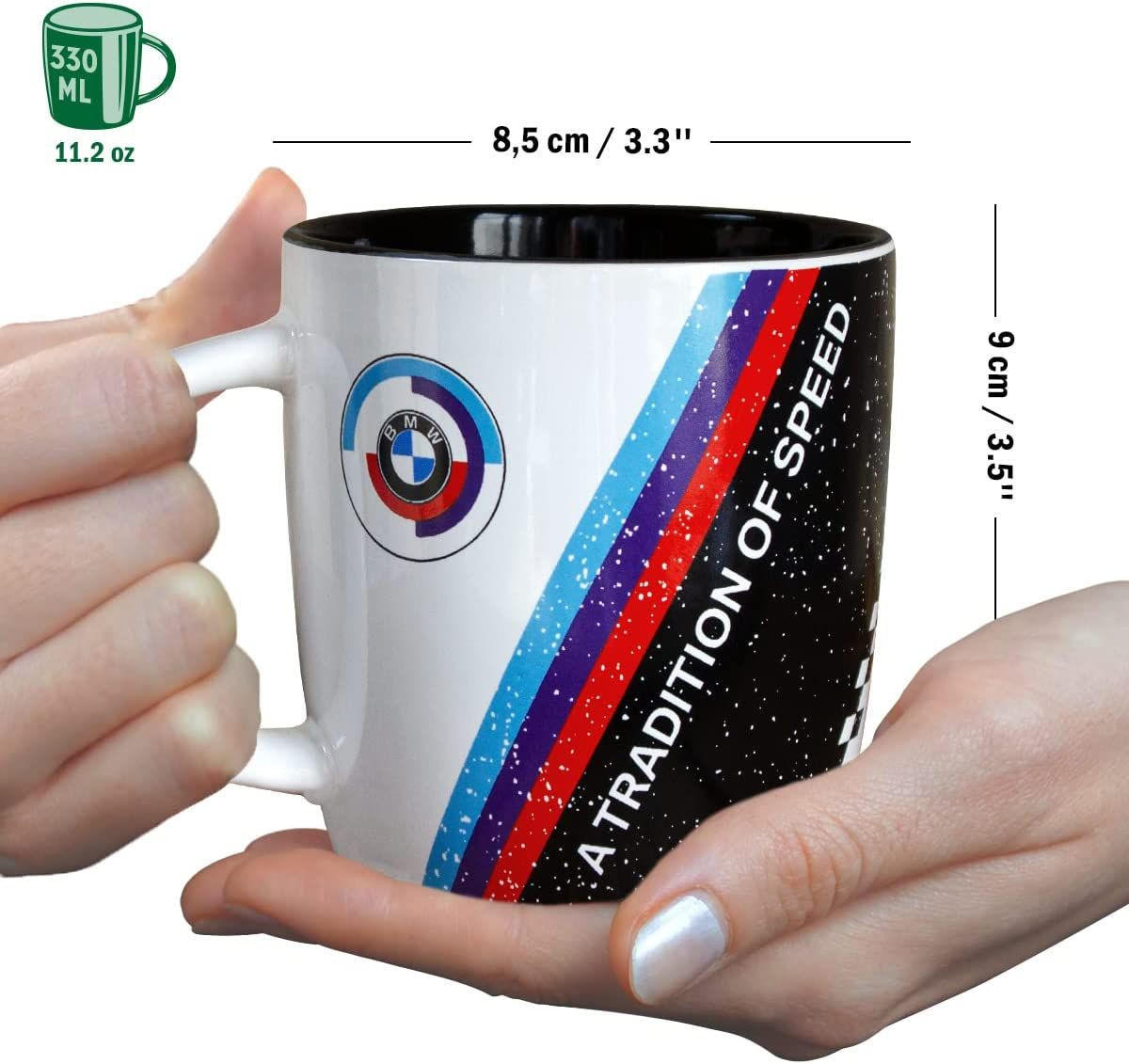 KAFFEETASSE 330 ml BMW Motorsport Tradition Of Speed - Multicolor, Keramik (0.33L) - Nostalgic-Art
