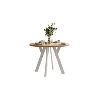 ESSTISCH VOLTA LOFT 100/100/72,5 cm Tischplatte: Goldene Eiche Craft; Gestell: Weiß - Eichefarben/Weiß, Holzwerkstoff/Metall (100/100/72.5cm) - Lookway