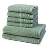 FROTTIERSET Vienna Style Supersoft 6-teilig - Hellgrün, Textil (50/100cm) - Vossen