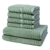 FROTTIERSET Vienna Style Supersoft 6-teilig - Hellgrün, Textil (50/100cm) - Vossen
