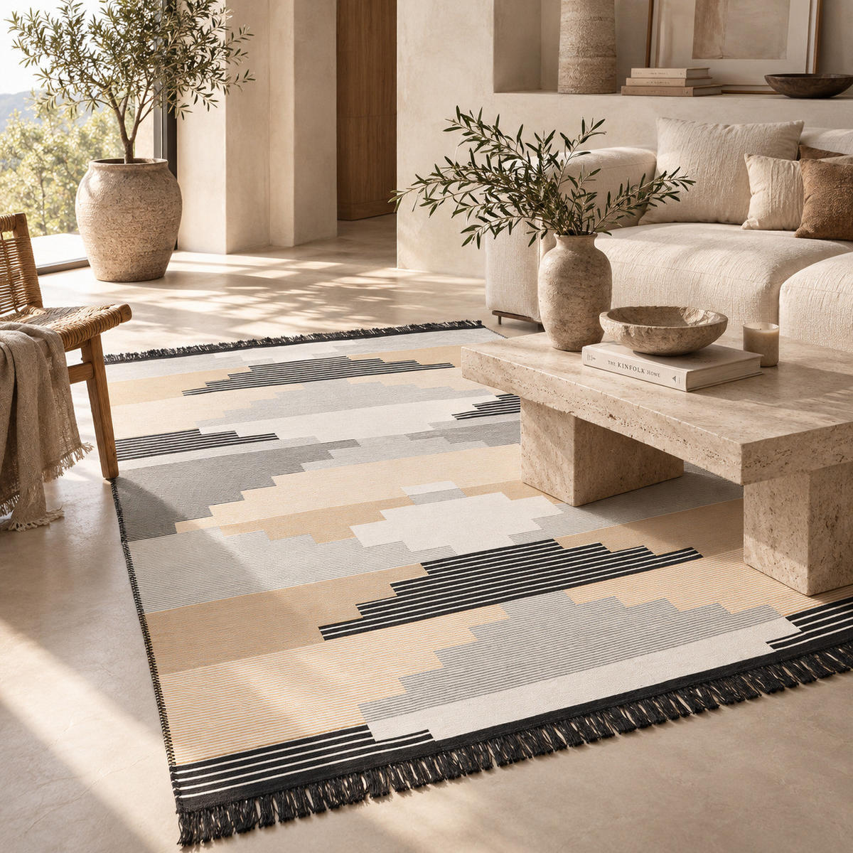 Pergamon TEPPICH BEIDSEITIG ETHNO KELIM STYLE jetzt nur online ➤