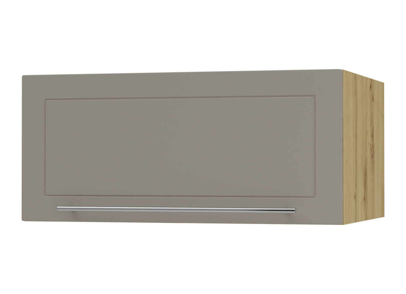 KLAPPHÄNGESCHRANK Kvantum W6B/80 Beige Matt / Eiche Artisan Matt 80 / 59 / 36cm - Beige/Eiche Artisan, Holz/Holzwerkstoff (80/36/59cm) - Feldmann-Wohnen