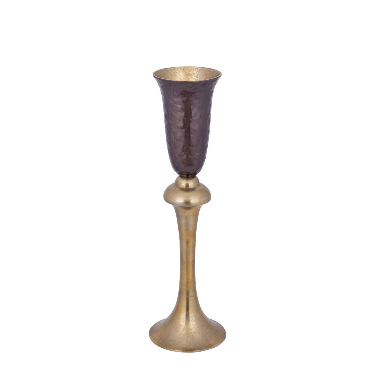 TOPF Lysse Braun 27.5/27.5/93.5cm - Braun, Metall (93.5cm) - PTMD Collection