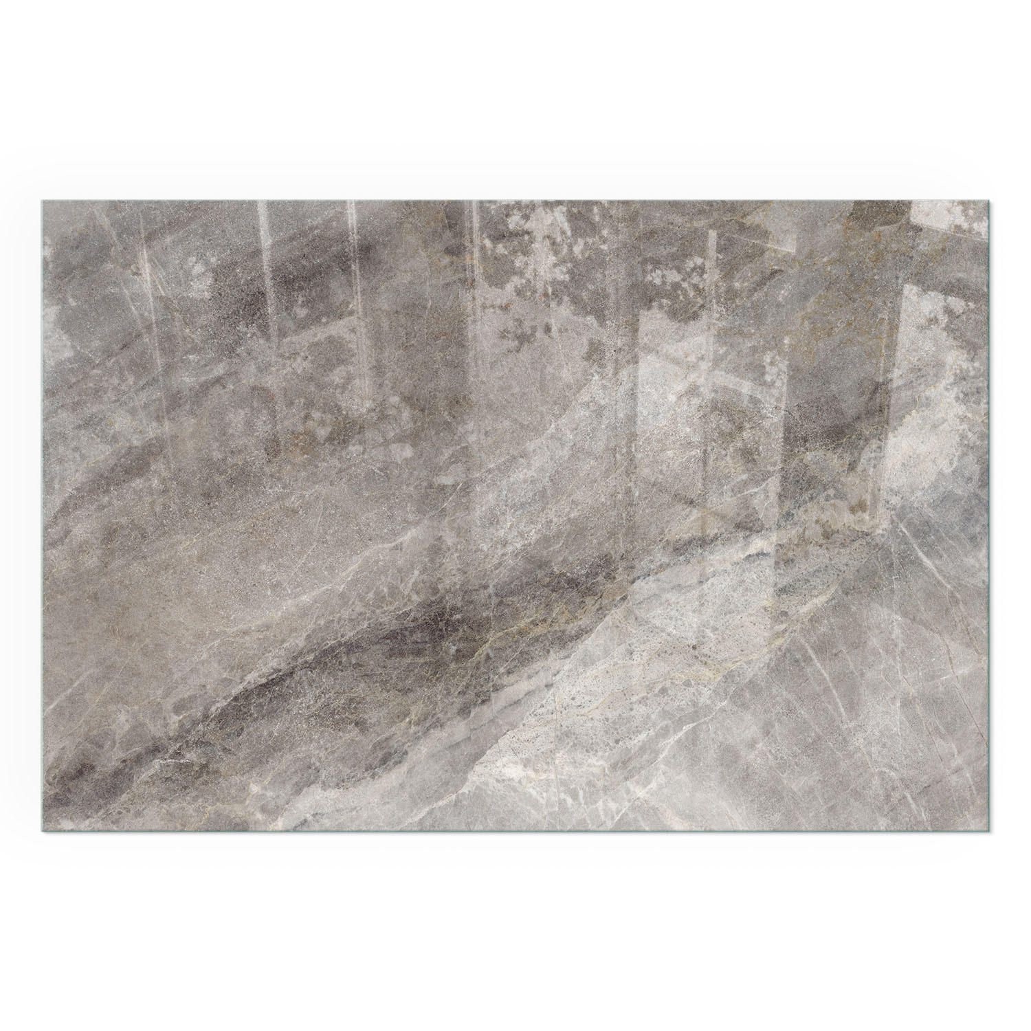 GLASPLATTE für Kamin 60x40 cm - Grau, Glas (60/40/0.4cm) - TULUP