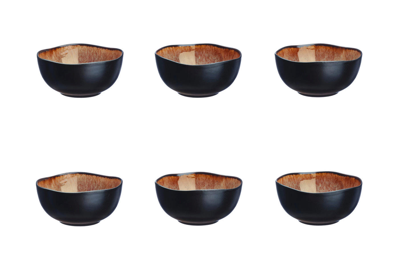 SCHALEN Iris Ø12cm - 6er-Set - Wildbraun - Braun, Keramik (12cm) - Björn
