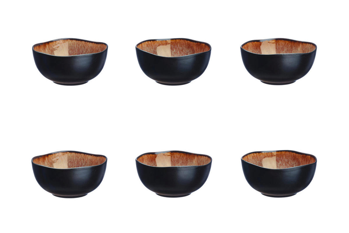 SCHALEN Iris Ø12cm - 6er-Set - Wildbraun - Braun, Keramik (12cm) - Björn