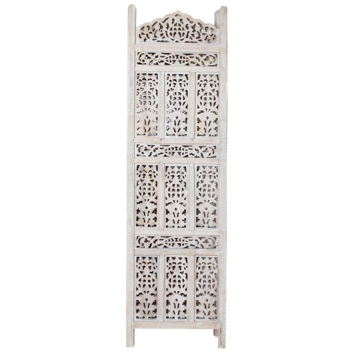 PARAVENT aus Holz, weiß, 3x180cm - Weiß, Holz (50/180/2.5cm) - Wanderlust