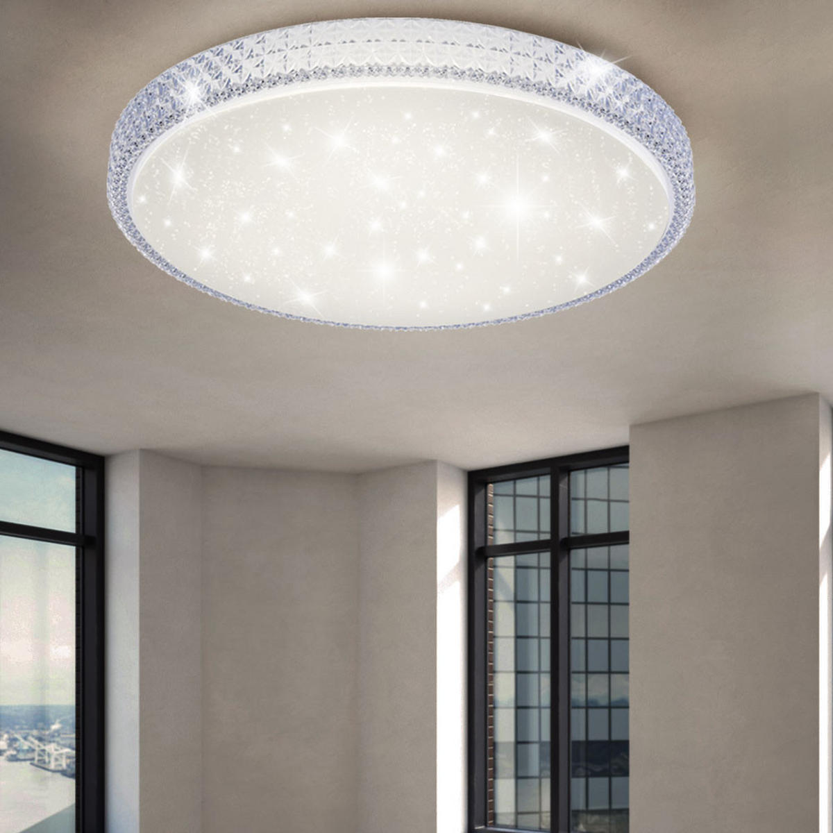 LED DECKENLEUCHTE Weiß mit CCT-Schaltung - Weiß, Metall (60/60/11cm)