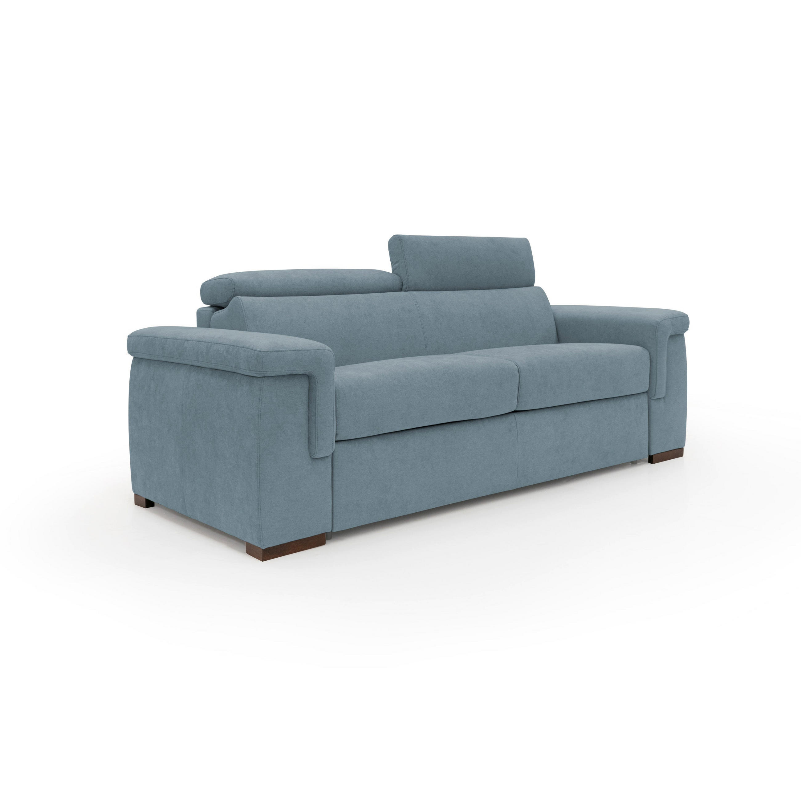 SCHLAFSOFA Giunone - Hellblau, Textil (240/100/95cm) - Divani.store