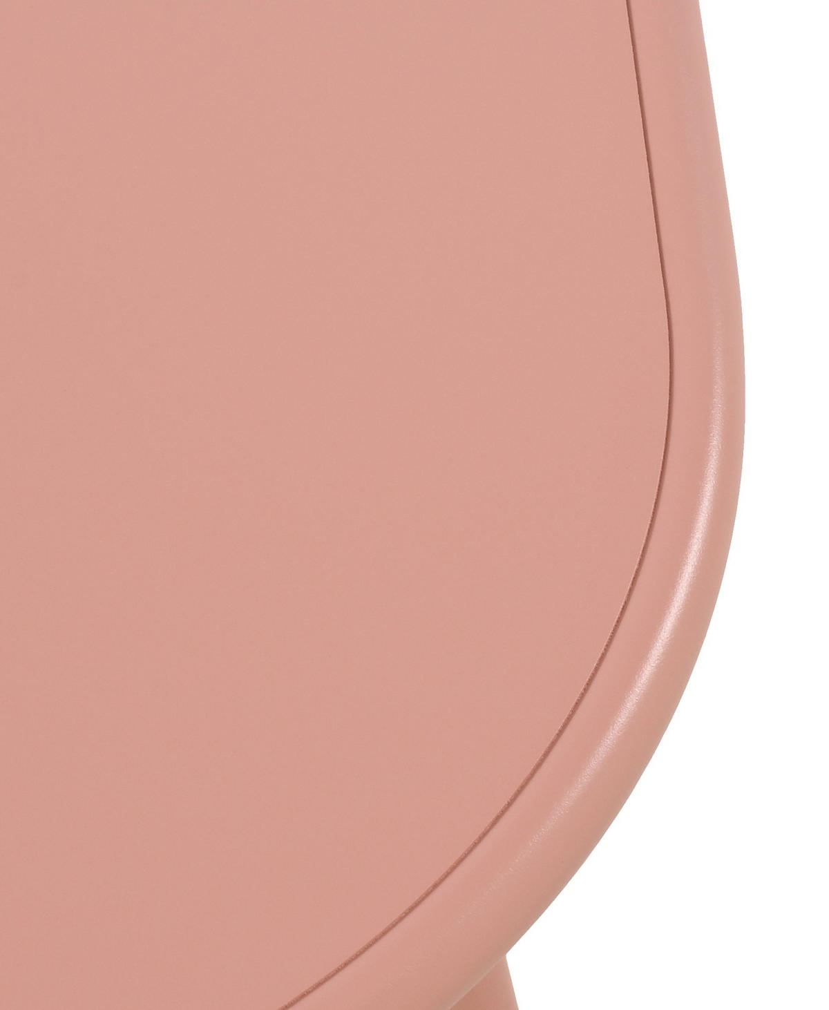 COUCHTISCH oval 80/45/45 cm Kunststoff pink - Pink, Kunststoff/Metall (45/80/45cm) - CLP