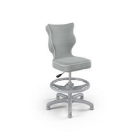 KINDERSTUHL Petit mit Fußstütze - Weiß/Grau, Textil (66/96/66cm) - RAUMHIRSCH FURNITURE