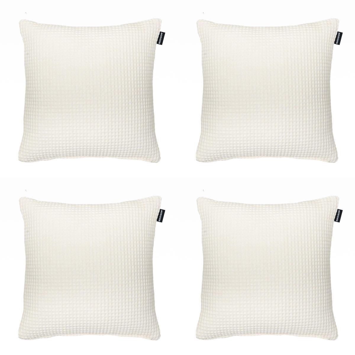 DEKORATIONSKISSEN Madison Home - Weiß - 45/45/10 cm - 4er-Set - Weiß, Textil (45/45cm) - Madison