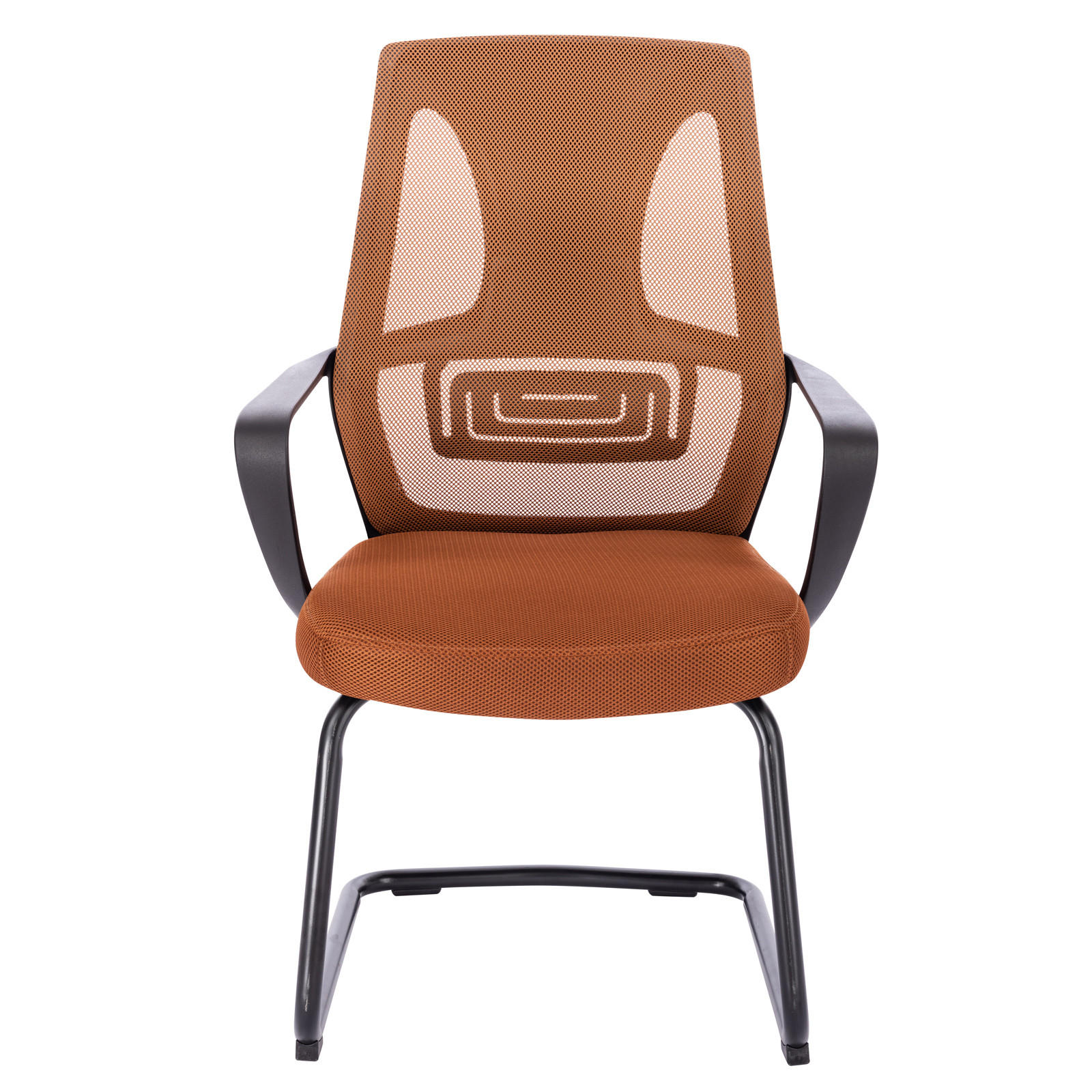 BESUCHERSTUHL DELTA 2er Set Stoffbezug Braun - Schwarz/Braun, Textil (60/100/53cm) - SVITA