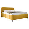 POLSTERBETT Holly - Gelb/Schwarz, Holz/Textil (180/200cm) - MIRJAN24