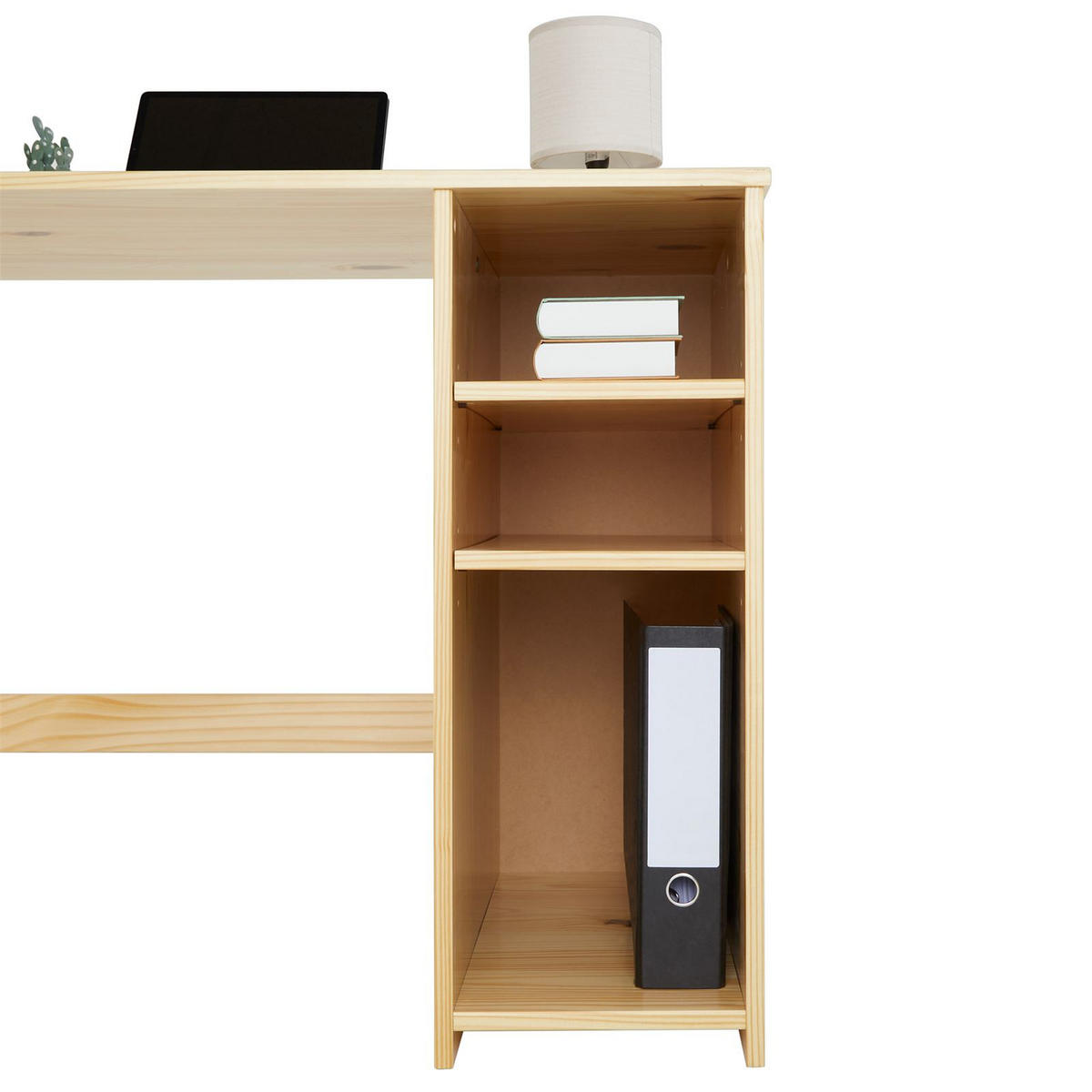 SCHREIBTISCH LIAM - Naturfarben, Holz (54/95/75cm) - IDIMEX
