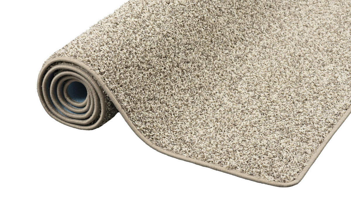 HOCHFLOR VELOURS TEPPICH MONA MIX - Taupe, Textil (160/160cm) - Snapstyle
