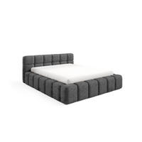 POLSTERBETT NUBO Premium 180x200 cm mit Bettkasten – PERFECT HARMONY 90 - Dunkelgrau, Holz (180/200cm) - Dekori_Interiors