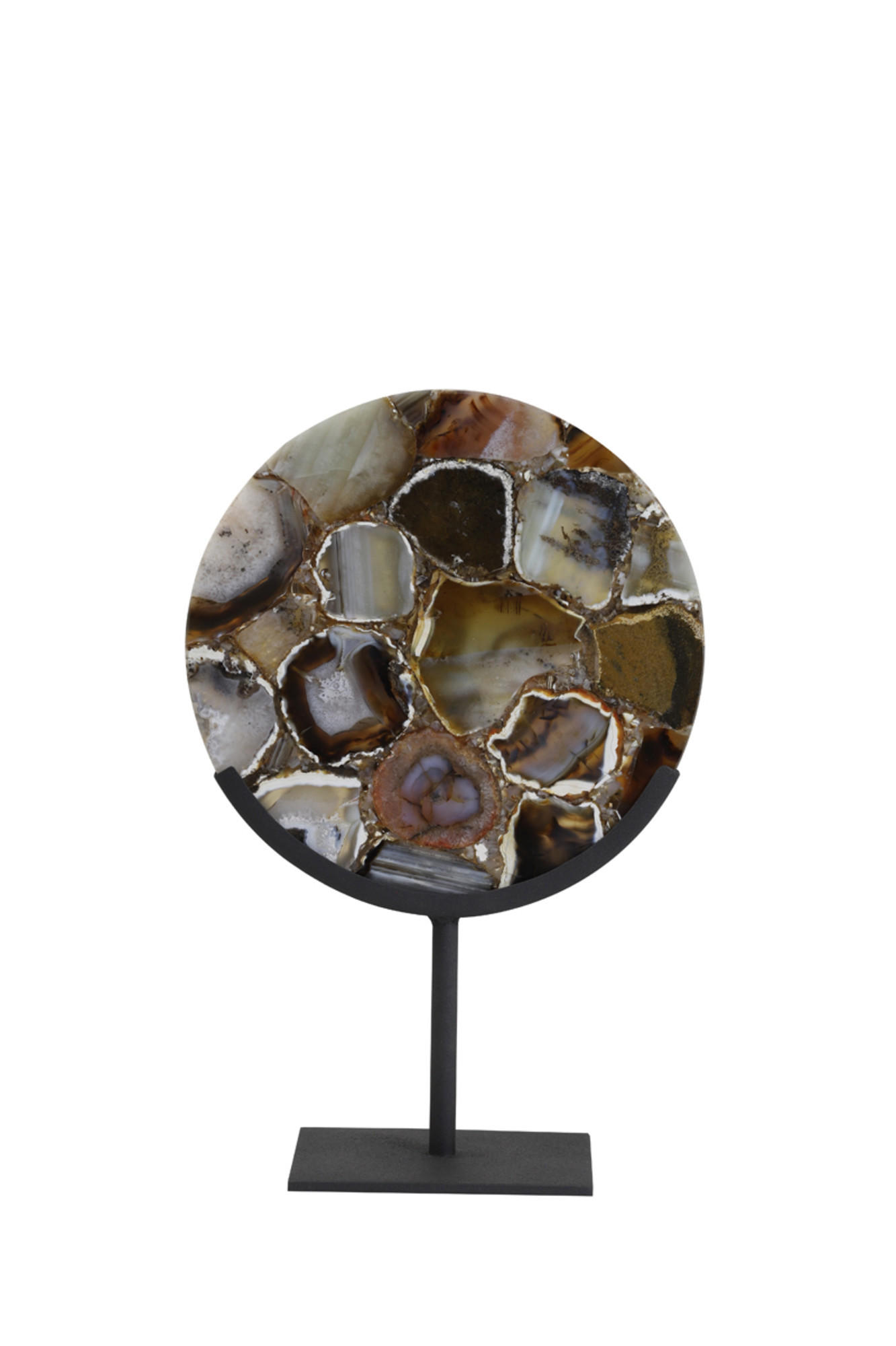 ORNAMENT Gouya Schwarz Ø25/35 cm - Schwarz, Stein (10/35/25cm) - Light & Living