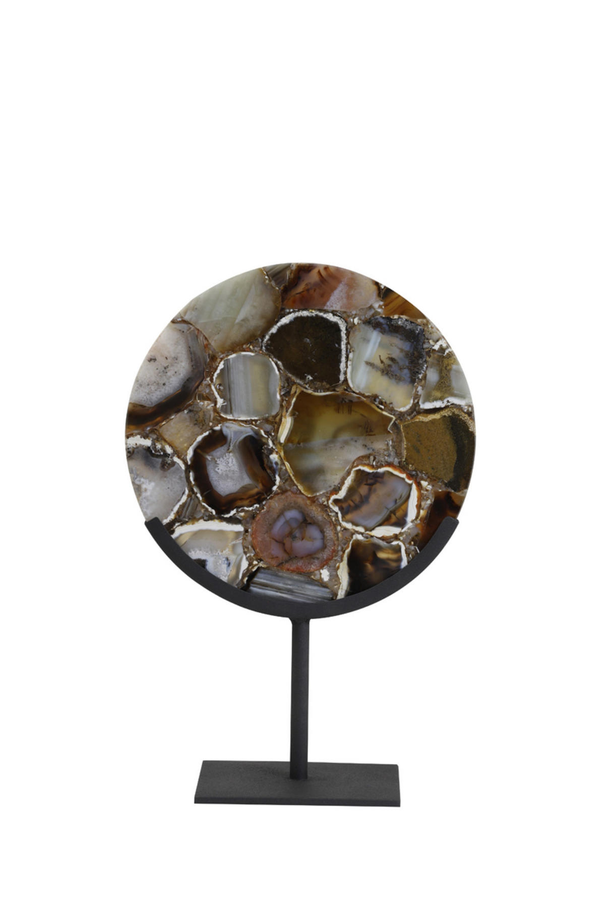 ORNAMENT Gouya Schwarz Ø25/35 cm - Schwarz, Stein (10/35/25cm) - Light & Living