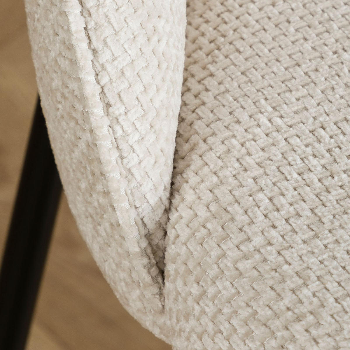 ESSZIMMERSTÜHLE CASSIE 2ER-SET - Weiß, Textil (49/83/53cm) - IDIMEX
