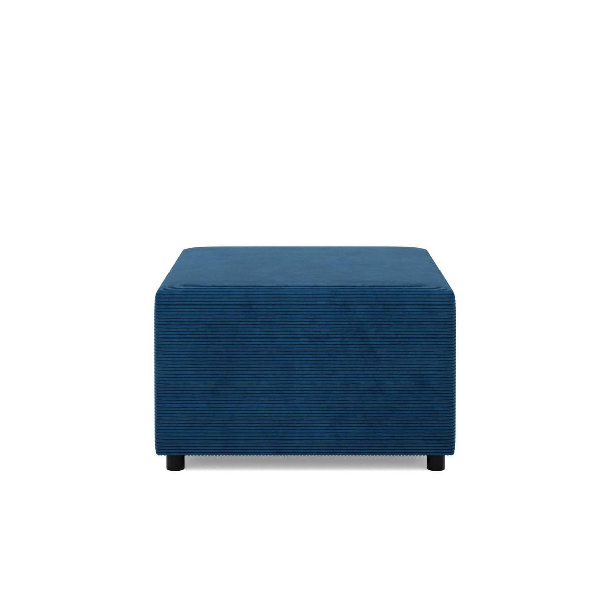 SITZPOUF 70 X 70 NEO, Cord - Dunkelblau - Blau, Textil (71/40/71cm)