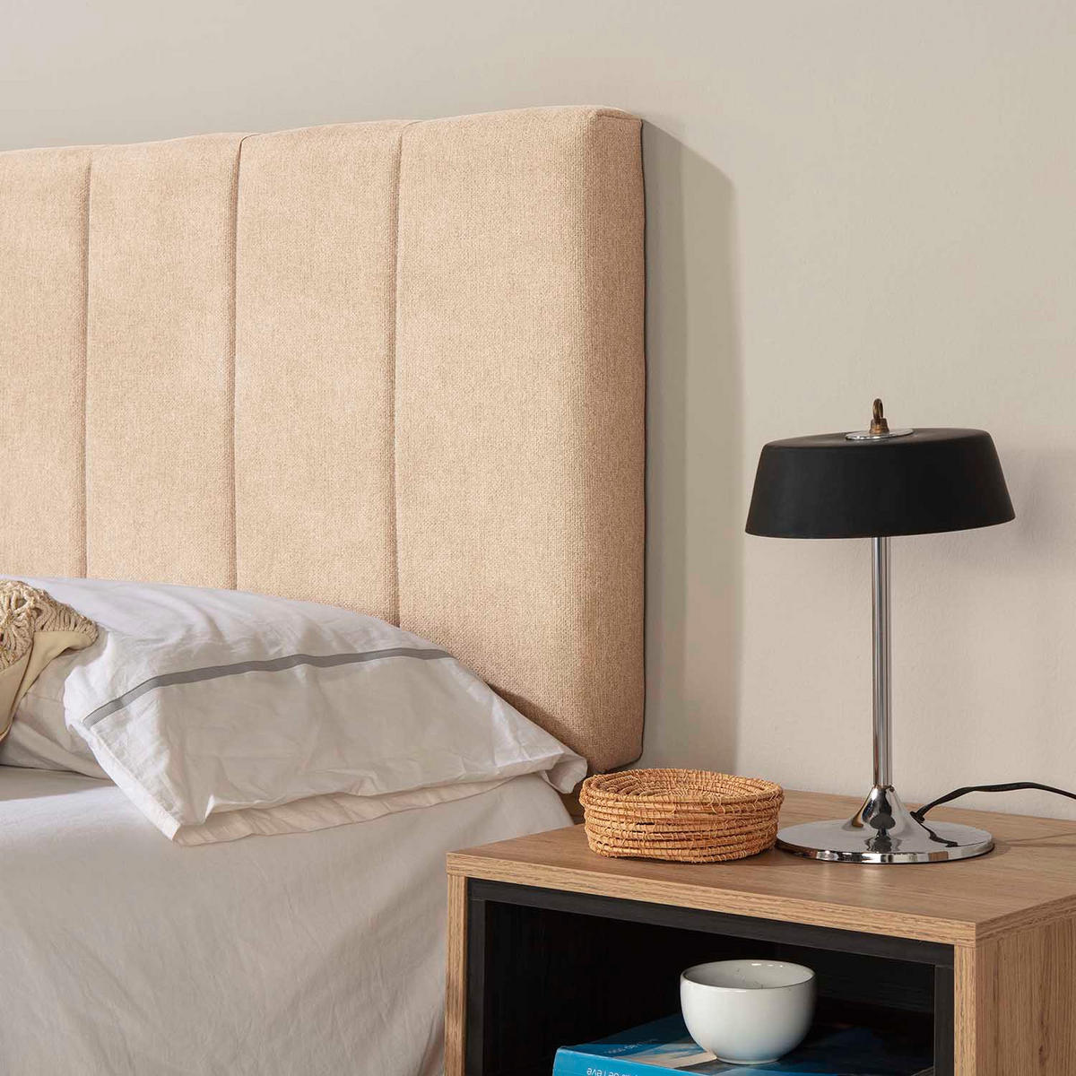 KOPFTEIL 150x60 cm Creta Beige - Beige, Textil (8/60/150cm) - VS Venta-stock
