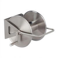 SCHLAUCHTROMMEL - Silberfarben, Metall (43.5/43.5/31.5cm) - Relaxdays