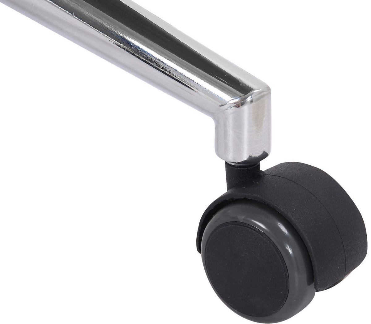 DREHSTUHL Lederlook Walnuss/Braun - Chromfarben/Walnussfarben, Textil/Metall (58/110/66cm) - CLP