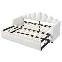 TAGESBETT 90/200 cm DE-32839 mit Ausziehfunktion und LED Weiß - Weiß, Holzwerkstoff (90/200cm) - ComfortXL